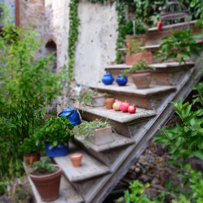 Eski merdiven yeni çiçekliğimiz.JPG